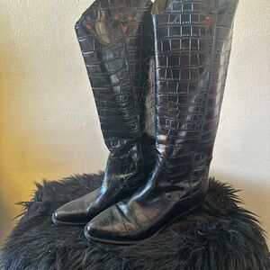 Marc Fisher Black Over the Knee Boots